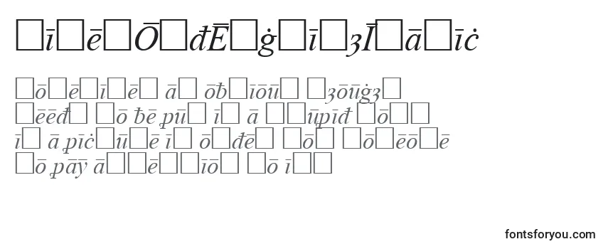 Обзор шрифта TimesOldEnglishItalic