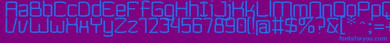 Ynnovatta Font – Blue Fonts on Purple Background