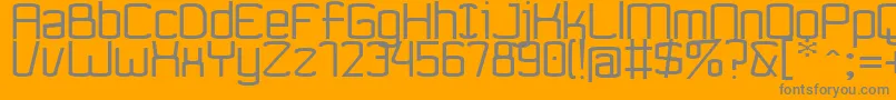 Ynnovatta-Schriftart – Graue Schriften auf orangefarbenem Hintergrund