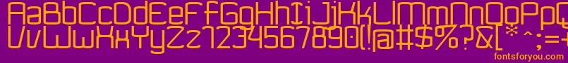 Ynnovatta Font – Orange Fonts on Purple Background