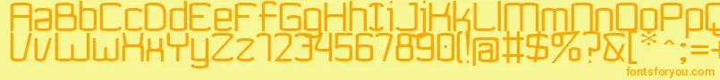 Ynnovatta Font – Orange Fonts on Yellow Background