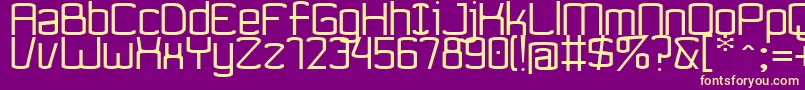 Ynnovatta Font – Yellow Fonts on Purple Background