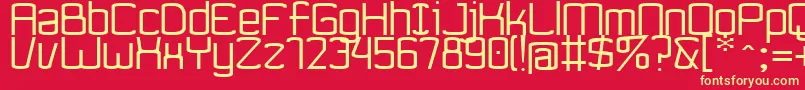 Ynnovatta Font – Yellow Fonts on Red Background