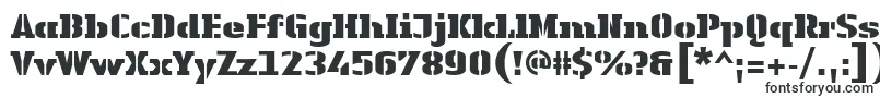 Шрифт LinotypeAuthenticStencilBlack – шрифты для Microsoft Office