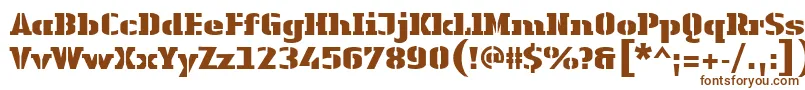 LinotypeAuthenticStencilBlack Font – Brown Fonts