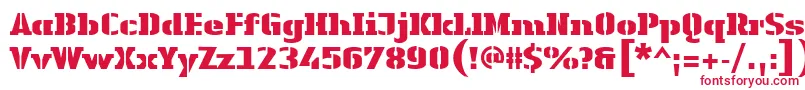 LinotypeAuthenticStencilBlack Font – Red Fonts