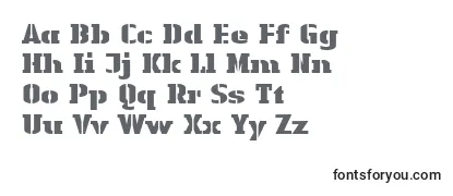 Обзор шрифта LinotypeAuthenticStencilBlack
