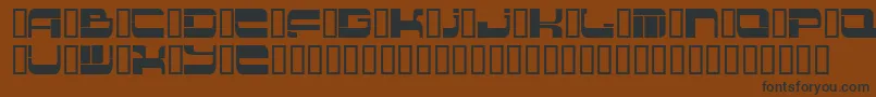 フォントInsert2 – 黒い文字が茶色の背景にあります