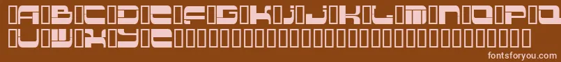 Insert2 Font – Pink Fonts on Brown Background