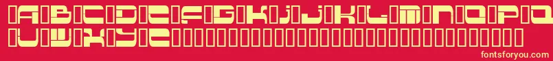 Insert2 Font – Yellow Fonts on Red Background