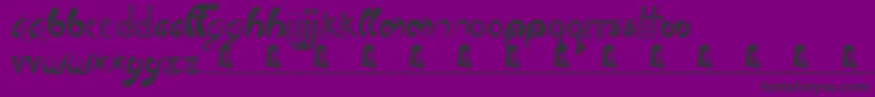 TwistedBrother Font – Black Fonts on Purple Background