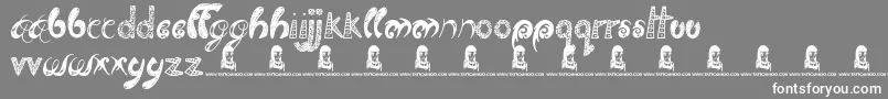 TwistedBrother Font – White Fonts on Gray Background