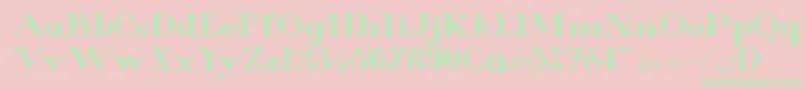 Glamor Boldextended Font – Green Fonts on Pink Background