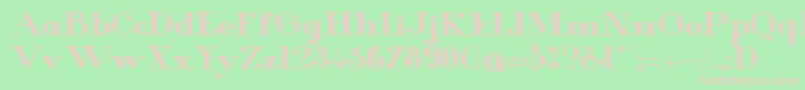 Glamor Boldextended Font – Pink Fonts on Green Background