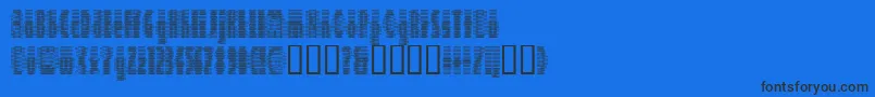 Шрифт Deeter ffy – чёрные шрифты на синем фоне