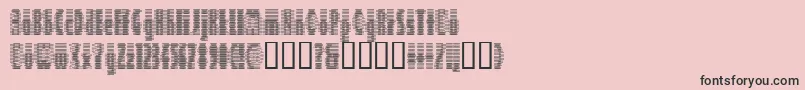 フォントDeeter ffy – ピンクの背景に黒い文字