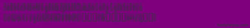 Deeter ffy Font – Black Fonts on Purple Background