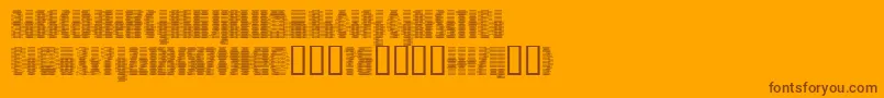 フォントDeeter ffy – オレンジの背景に茶色のフォント