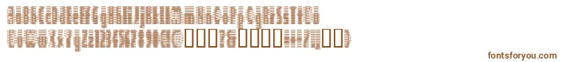 Шрифт Deeter ffy – коричневые шрифты на белом фоне