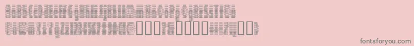 フォントDeeter ffy – ピンクの背景に灰色の文字