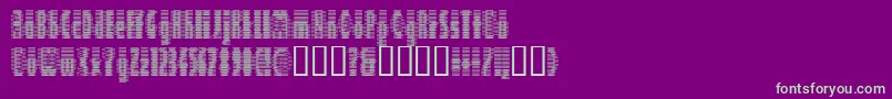フォントDeeter ffy – 紫の背景に緑のフォント