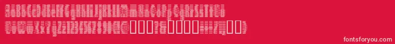 フォントDeeter ffy – 赤い背景にピンクのフォント