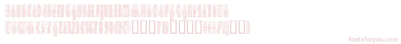 Шрифт Deeter ffy – розовые шрифты на белом фоне