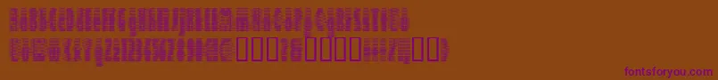 Deeter ffy-fontti – violetit fontit ruskealla taustalla