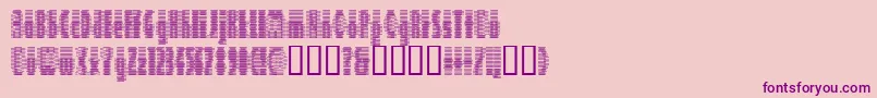 フォントDeeter ffy – ピンクの背景に紫のフォント