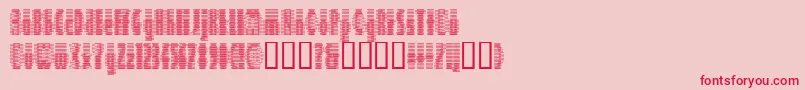 フォントDeeter ffy – ピンクの背景に赤い文字