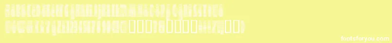 フォントDeeter ffy – 黄色い背景に白い文字