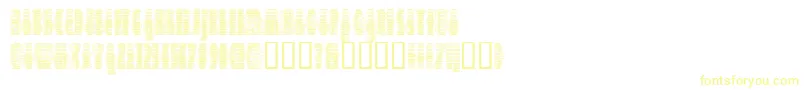 Шрифт Deeter ffy – жёлтые шрифты на белом фоне