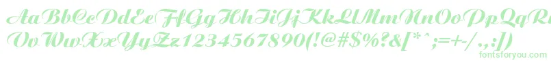 Ariston ffy-fontti – vihreät fontit valkoisella taustalla