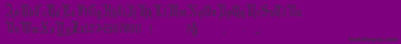 MinsterNo2 Font – Black Fonts on Purple Background