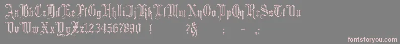MinsterNo2 Font – Pink Fonts on Gray Background
