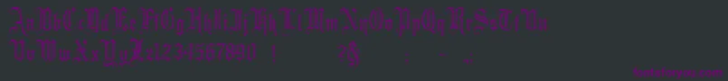 MinsterNo2 Font – Purple Fonts on Black Background