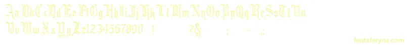 MinsterNo2-fontti – keltaiset fontit