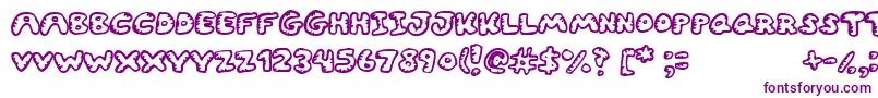 Gwibble-Schriftart – Violette Schriften