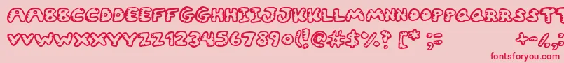 fuente Gwibble – Fuentes Rojas Sobre Fondo Rosa