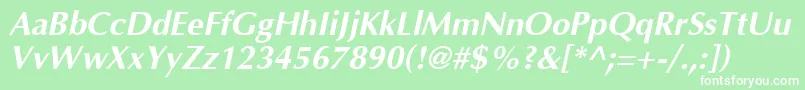 Agopus ffy Font – White Fonts on Green Background