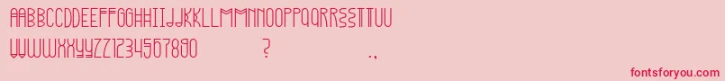 Kopleng Font – Red Fonts on Pink Background