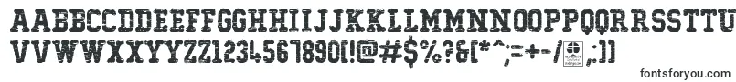 TypoCollegeDestroyedDemo-Schriftart – Schriftarten, die mit T beginnen