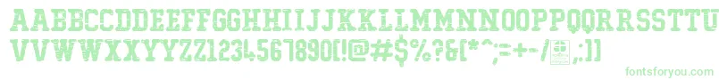 TypoCollegeDestroyedDemo Font – Green Fonts