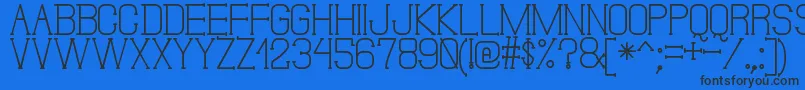 DonMoiseSt-fontti – mustat fontit sinisellä taustalla