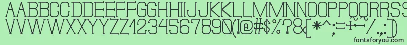 DonMoiseSt-fontti – mustat fontit vihreällä taustalla