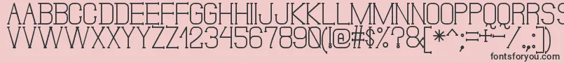 DonMoiseSt-fontti – mustat fontit vaaleanpunaisella taustalla