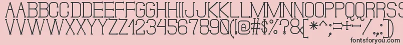 DonMoiseSt Font – Black Fonts on Pink Background
