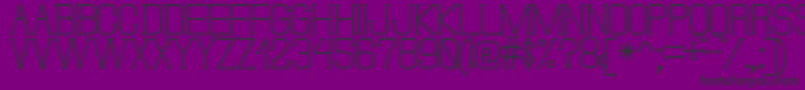 DonMoiseSt-Schriftart – Schwarze Schriften auf violettem Hintergrund