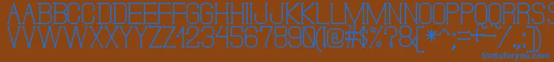 DonMoiseSt Font – Blue Fonts on Brown Background