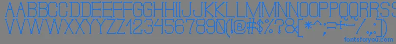 フォントDonMoiseSt – 灰色の背景に青い文字